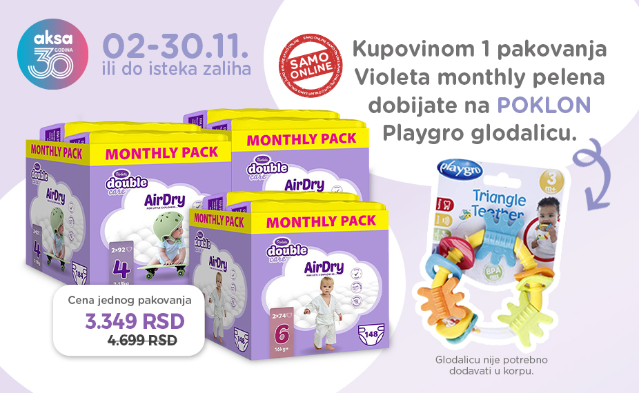 Violeta monthly + glodalica