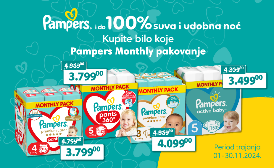 Pampers monthly