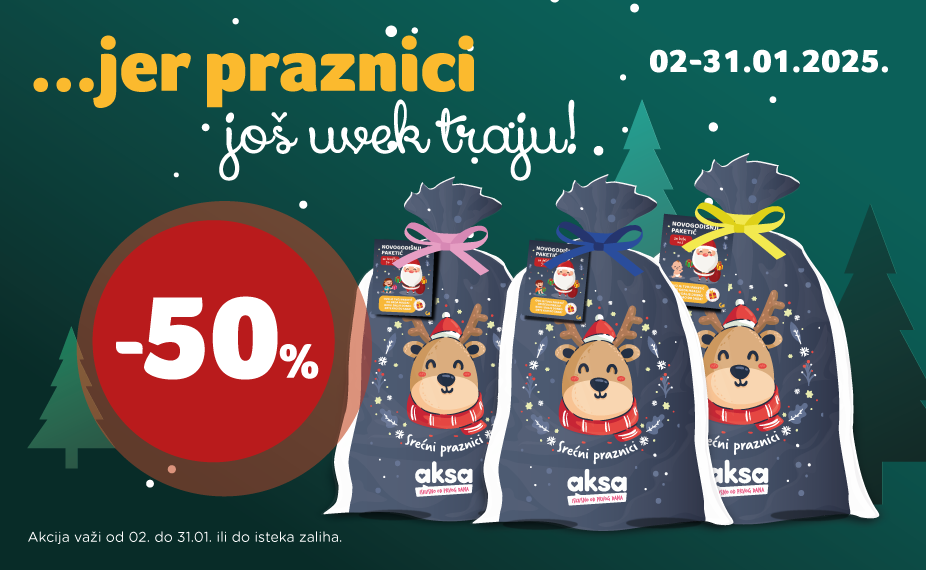 -50% Novogodišnji paketići