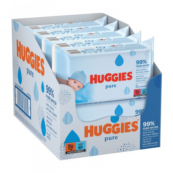 Huggies vlažne maramice BWipes pure, 10x56 komada 