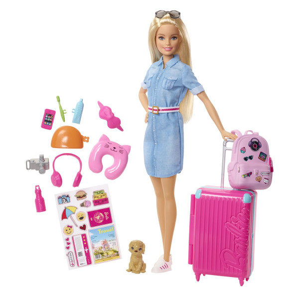 Barbie travel lutka u setu 