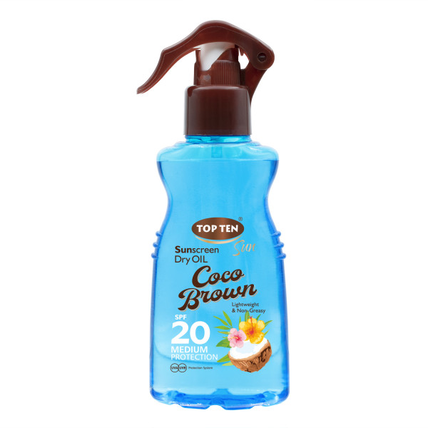 Top Ten koko ulje za sunčanje SPF20 180ml 