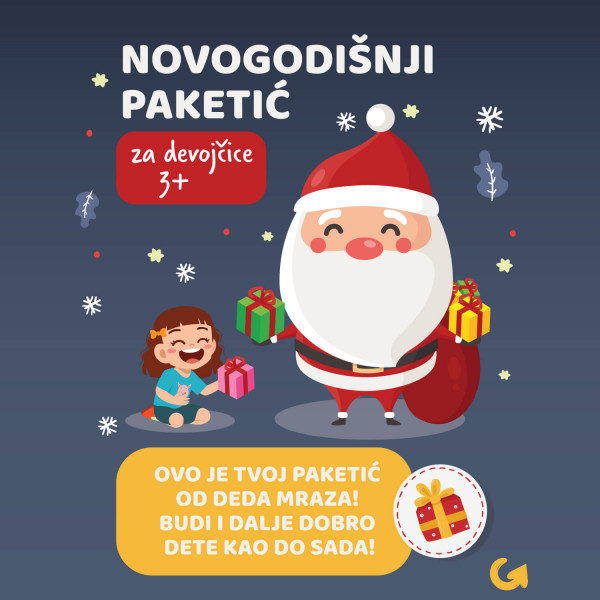 Novogodišnji paketić za devojčice 3+ no. 2-999 din 