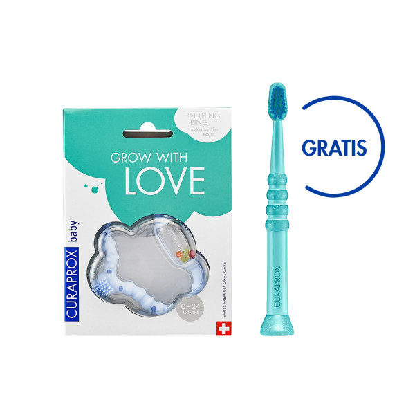 Curaprox baby glodalica plava+baby četkica gratis 