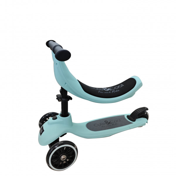 Cute&cool Mini Deluxe Scooter 4 in 1, Turquoise 