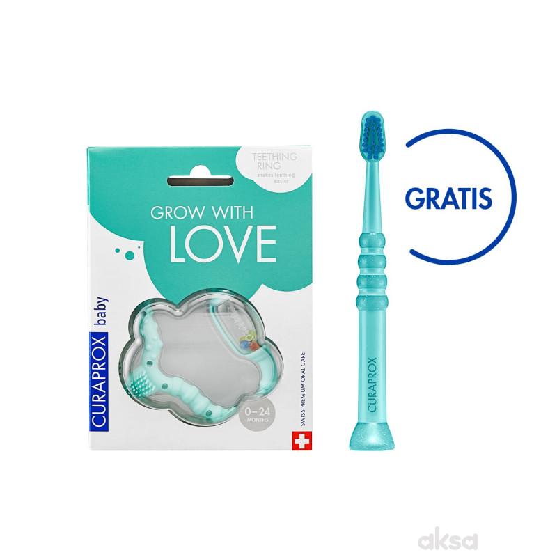 Curaprox baby glodalica zelena+baby četkica gratis 