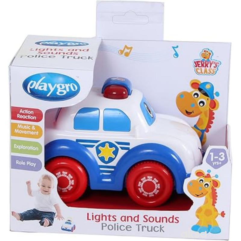 Playgro svetleća,muzička igračka policijsko vozilo 