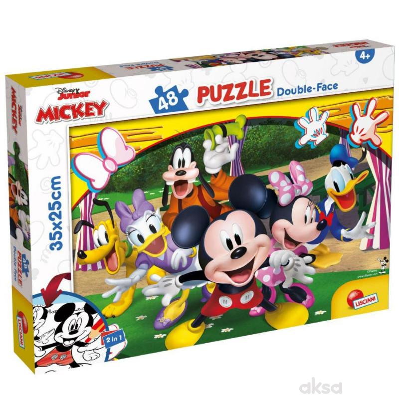 Slagalica lisciani 48pcs mickey 2u1 slozi i oboji 