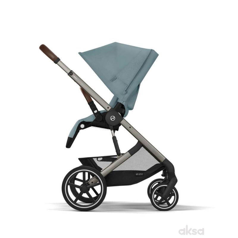 Cybex kolica Balios S Lux Stormy Blue (taupe ram) 