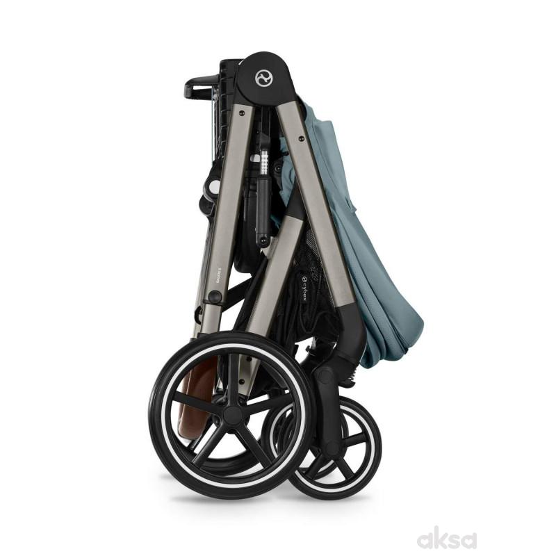 Cybex kolica Balios S Lux Stormy Blue (taupe ram) 