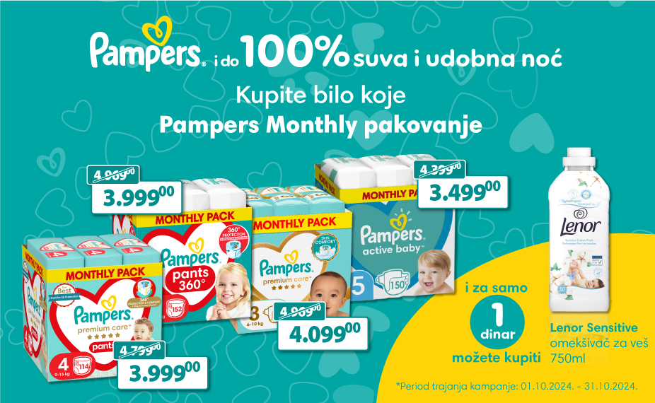 Pampers mesecno