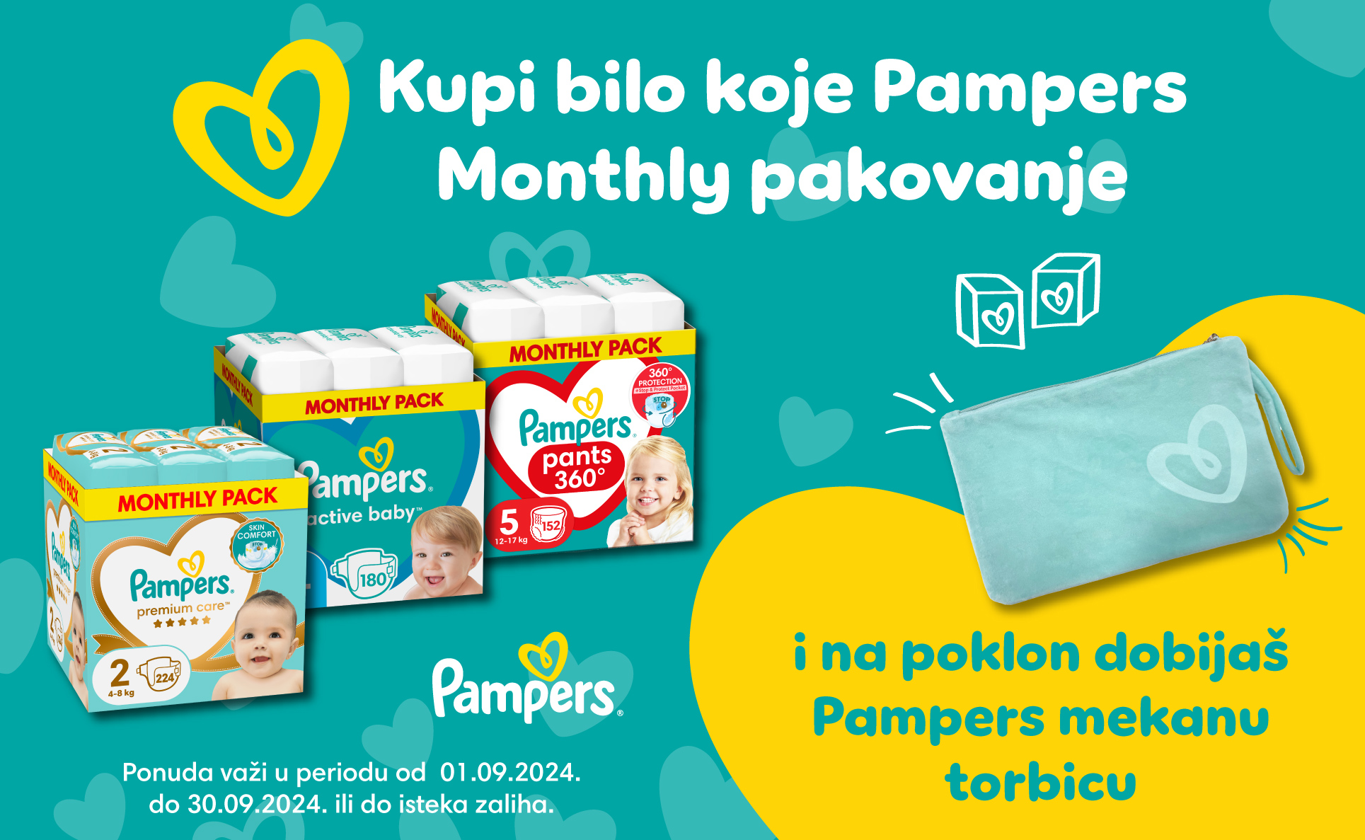 Pampers i neseser