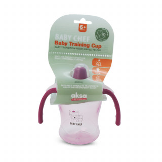 Baby Chef no-spill flašica 210ml, 6m+, roze 