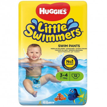 Huggies pelene za kupanje vel. 3-4 7-15kg 12kom 