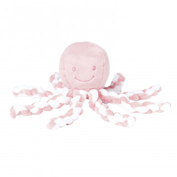 Nattou plišana igračka hobotnica, roze 
