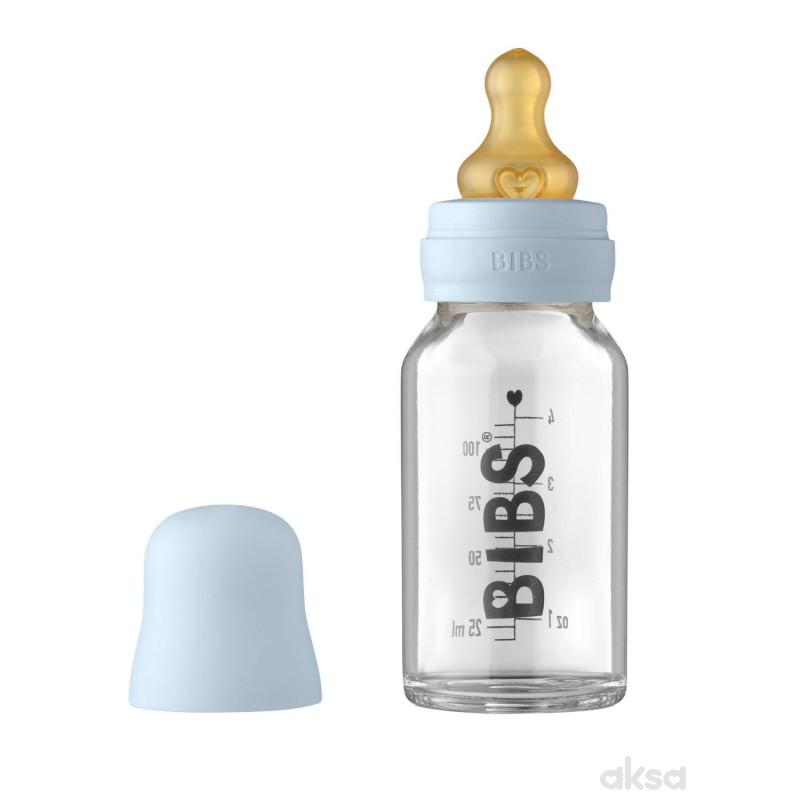 Bibs staklena flašica 110ml Baby blue 