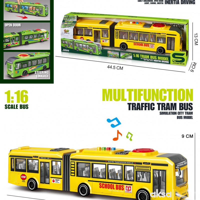 Merx igračka školski autobus sa svetlom i zvukom 